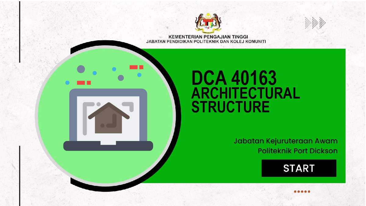 DCA40163 ARCHITECTURAL STRUCTURE
