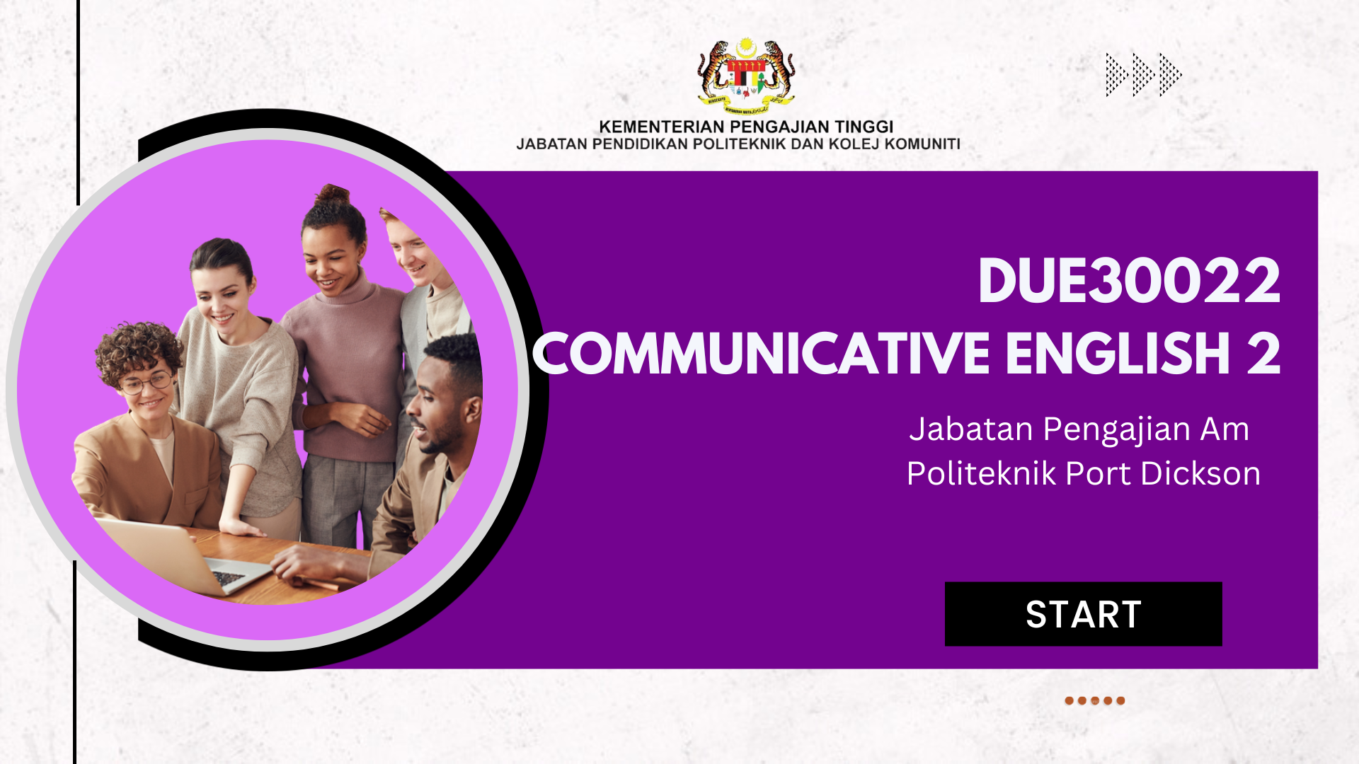 DUE30022 COMMUNICATIVE ENGLISH 2_S1