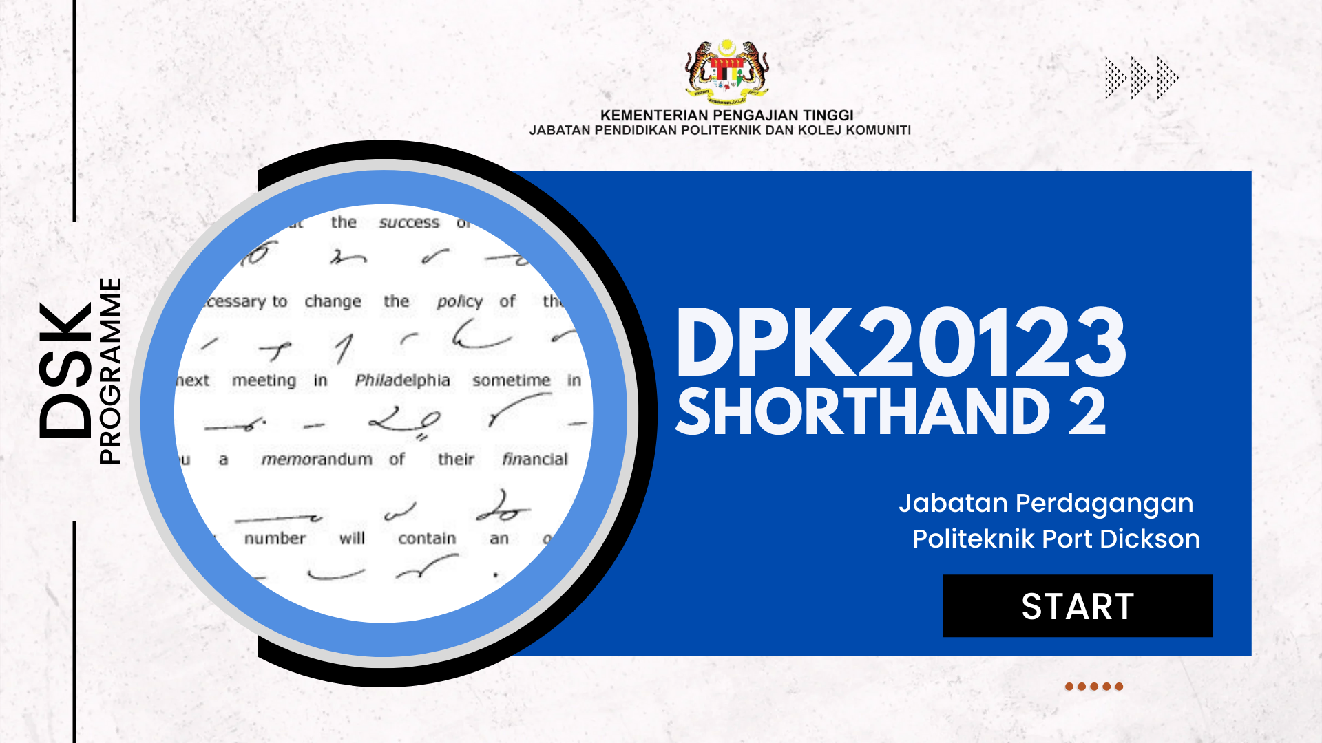 DPK20123 SHORTHAND 2_S2